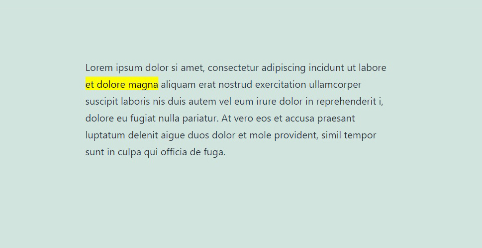 Vurgulanan Metin HTML Finali