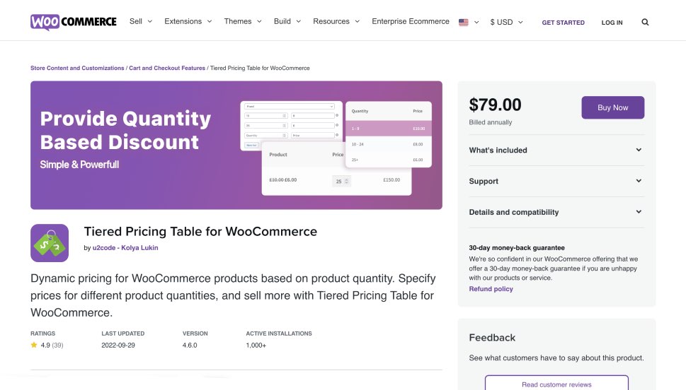 WooCommerce için Katmanlı Fiyatlandırma Tablosu