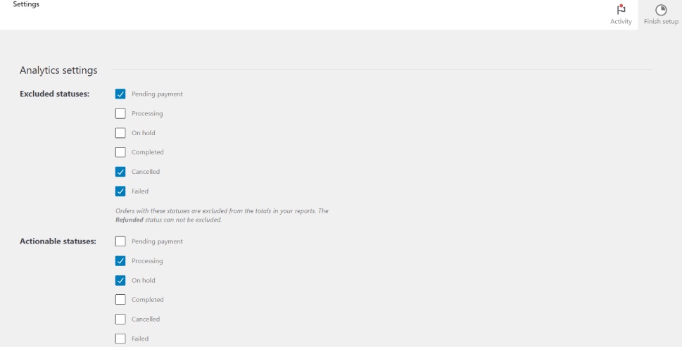 Woo Metrik Ayarları