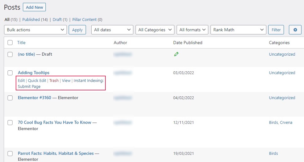 Hızlı Düzenleme Anında İndeksleme