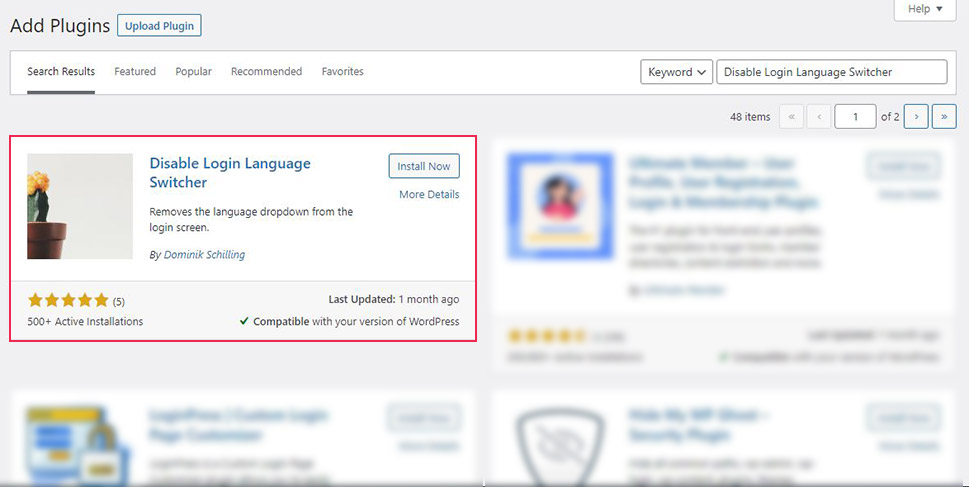 Oturum Açma Dili Değiştiriciyi Devre Dışı Bırak
