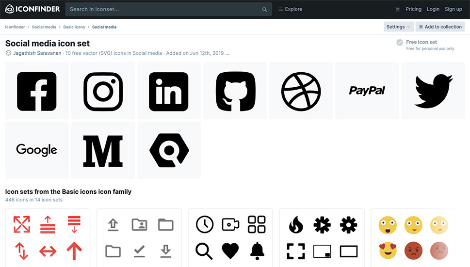 Jagathish Saravanan tarafından ayarlanan sosyal medya simgesi
